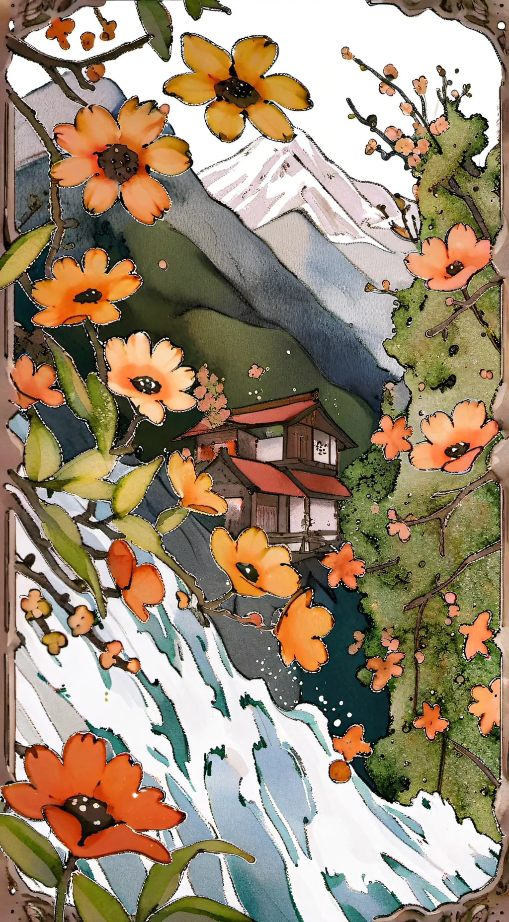 ai character: Nezuko vs daki background