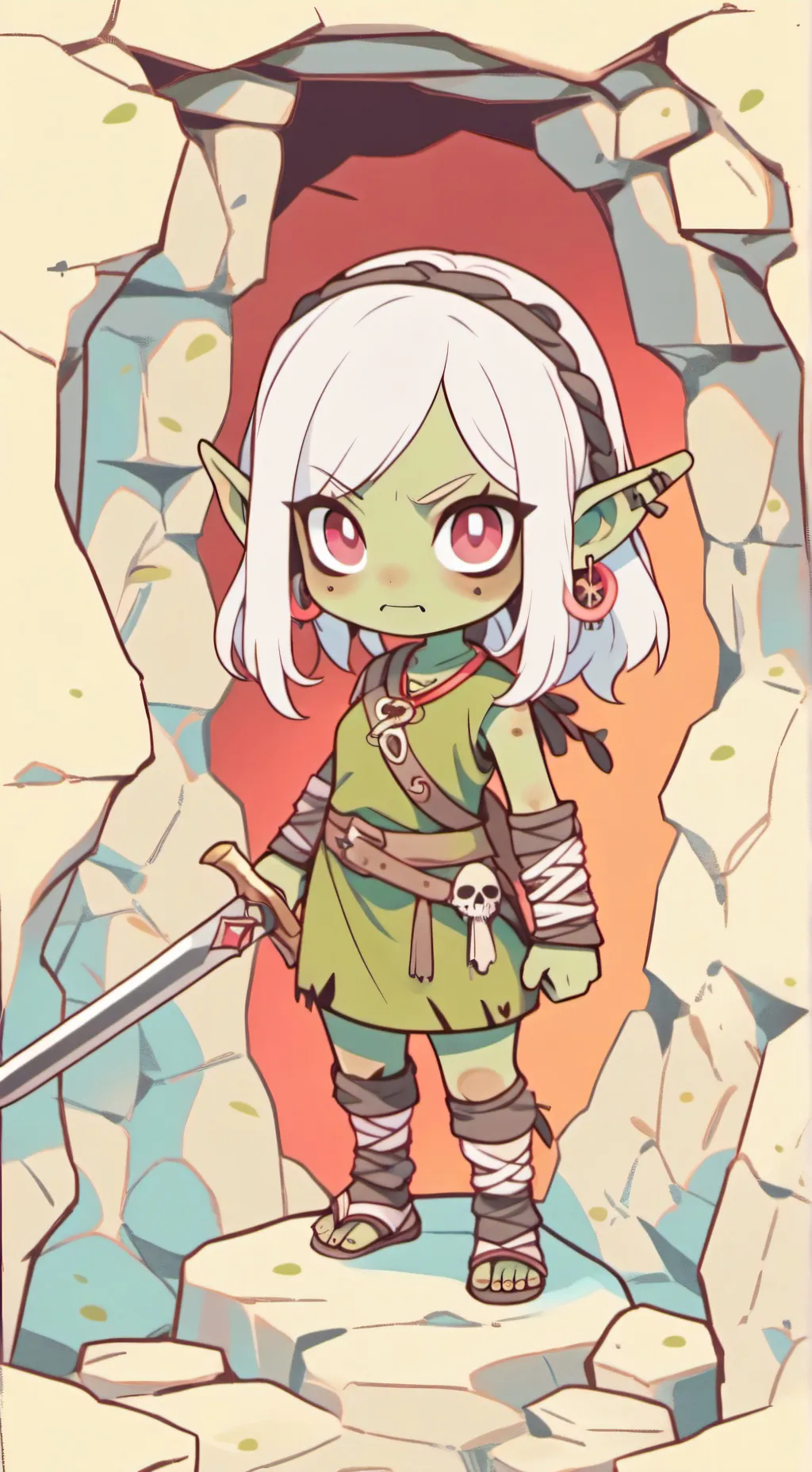 ai character: 🍀Гура🍀 background