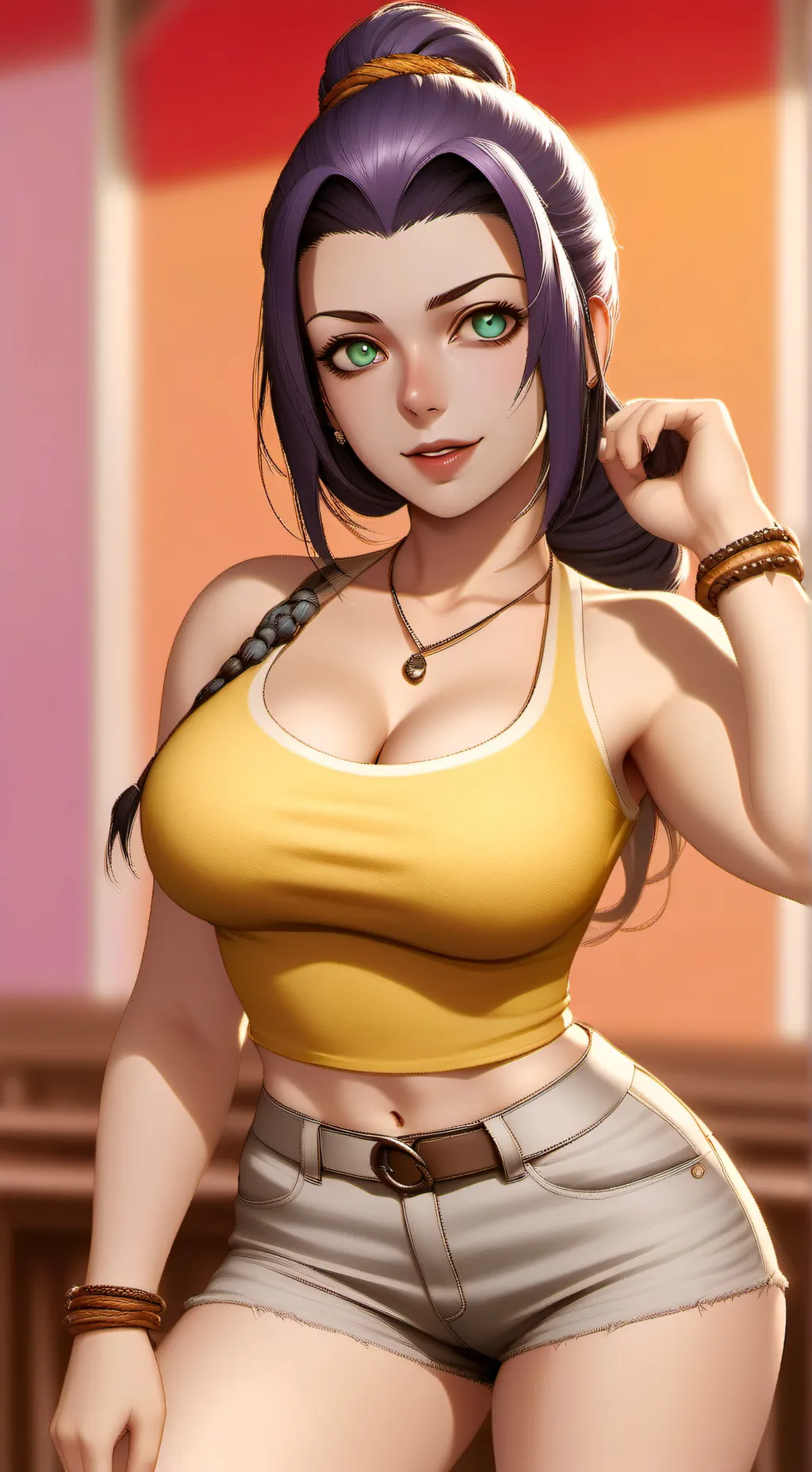 ai character: Violeta Cardoon background