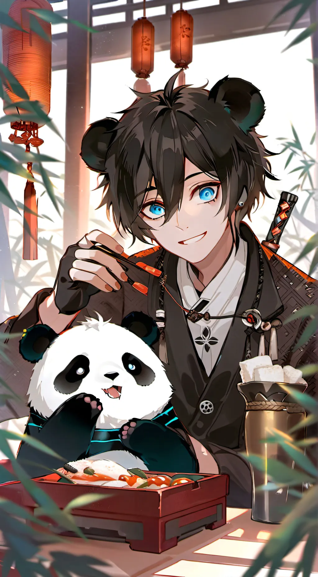 ai character: kage background