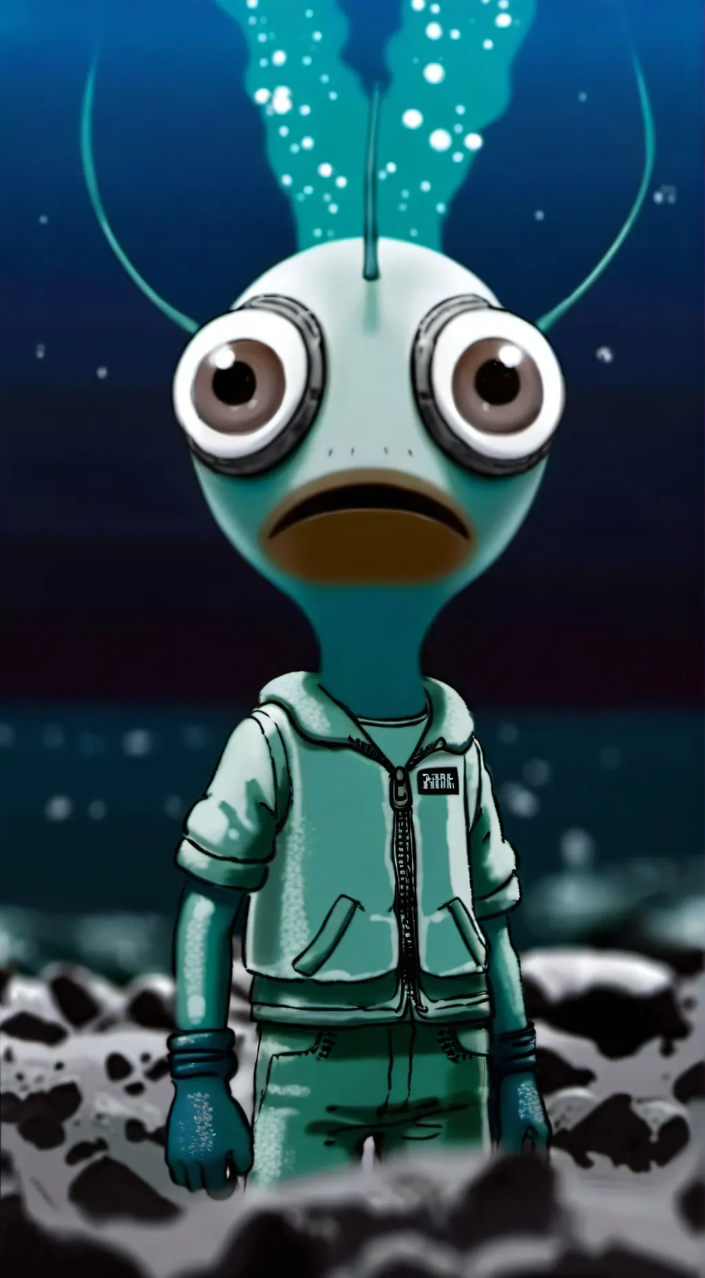 ai character: plankton meme background