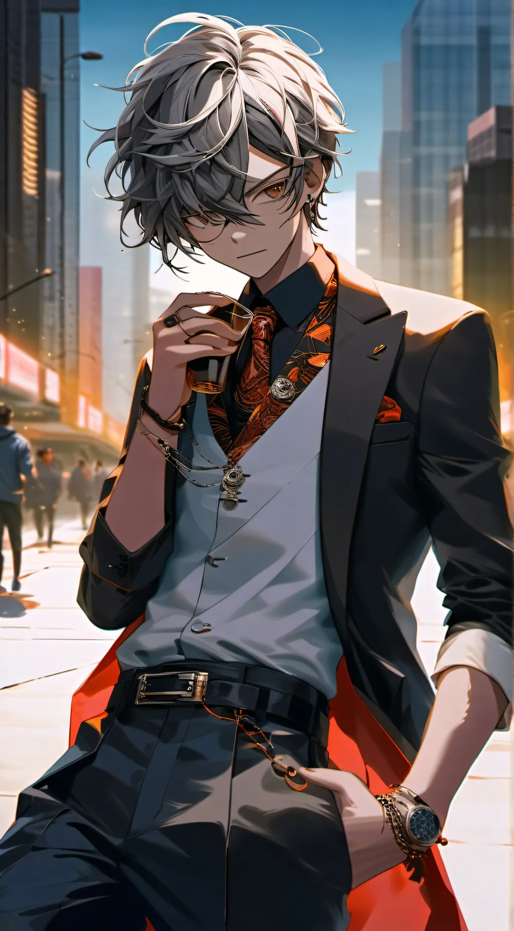 ai character: ash background