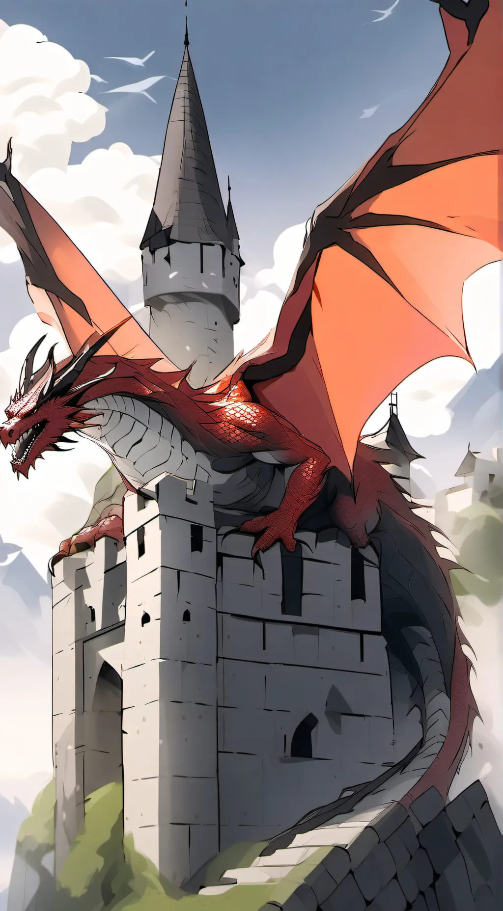 ai character: dragons background