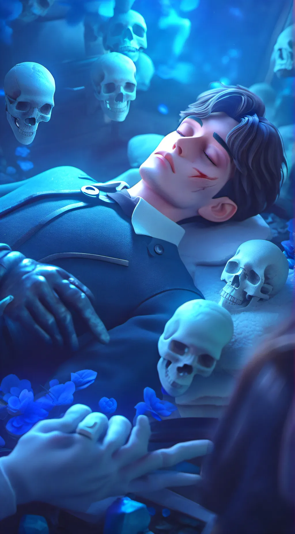 ai character: sprunki horror background