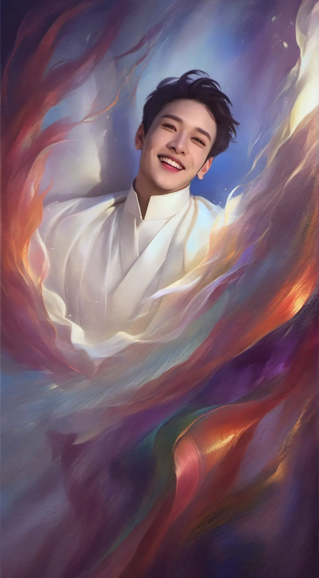 ai character: bangchan  background