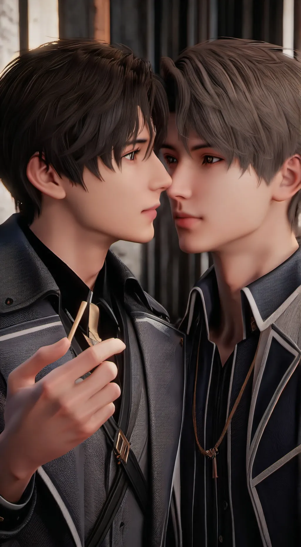 ai character: minsung💚💓 background