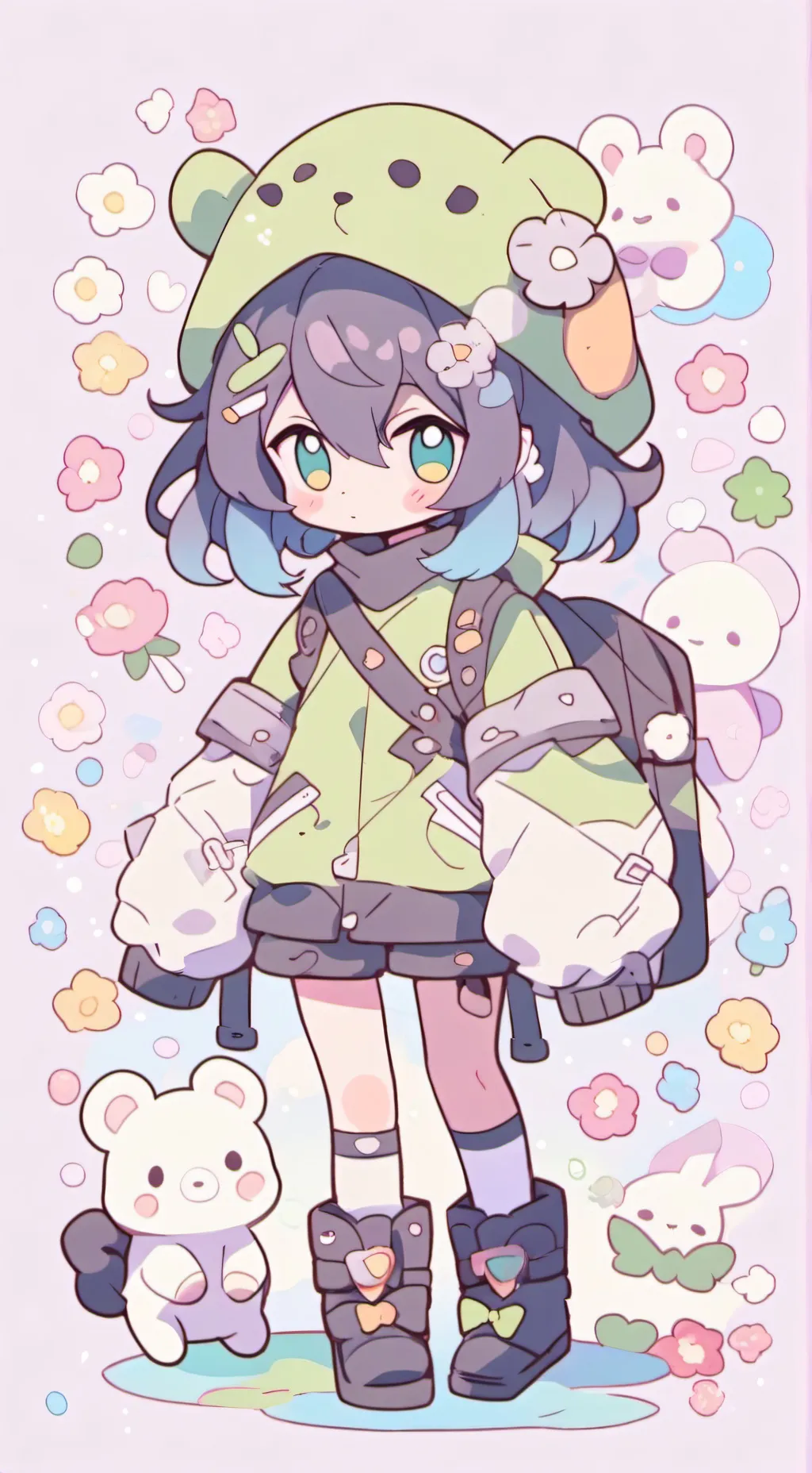 ai character: yuichiro x U background