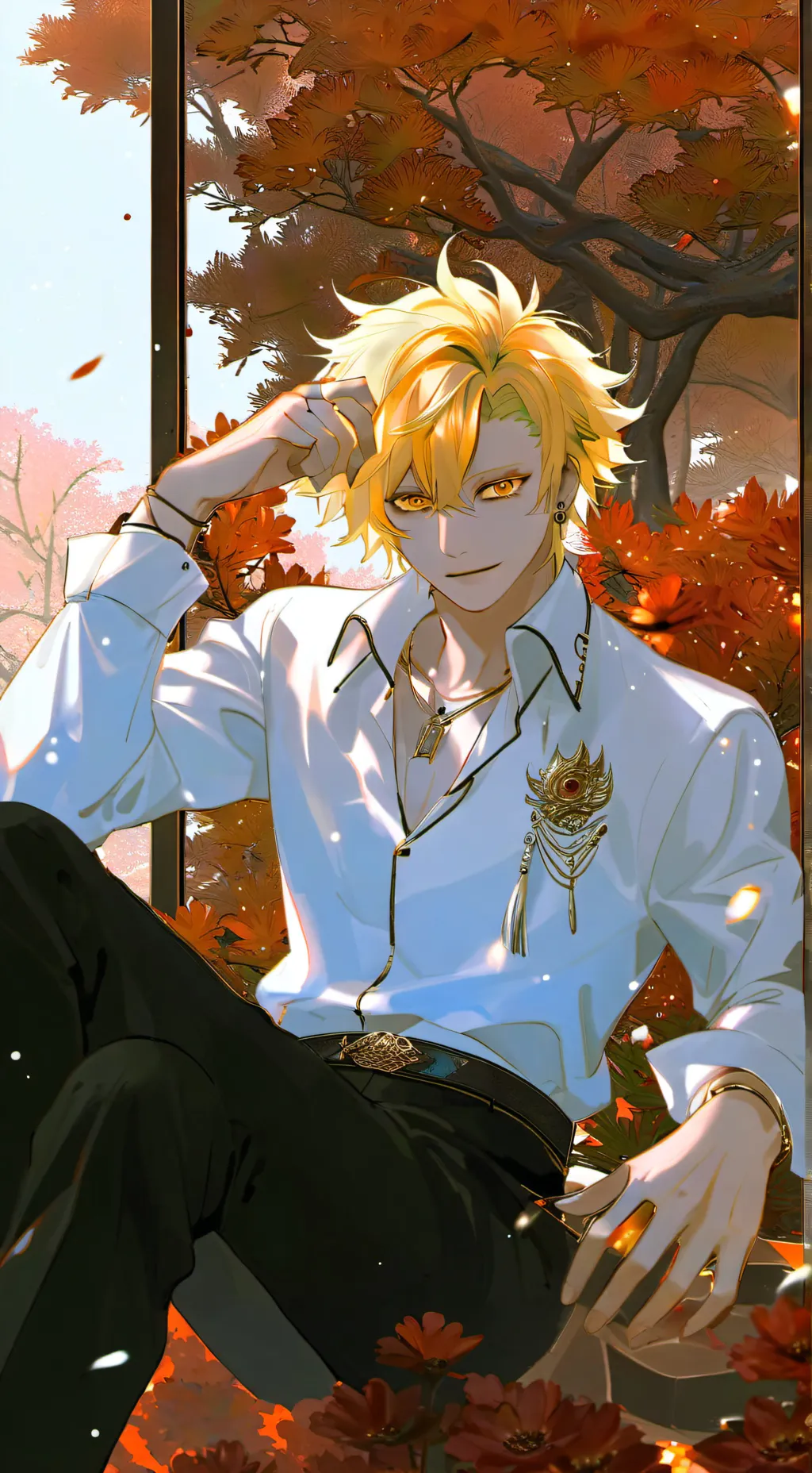 ai character: bakugo  background