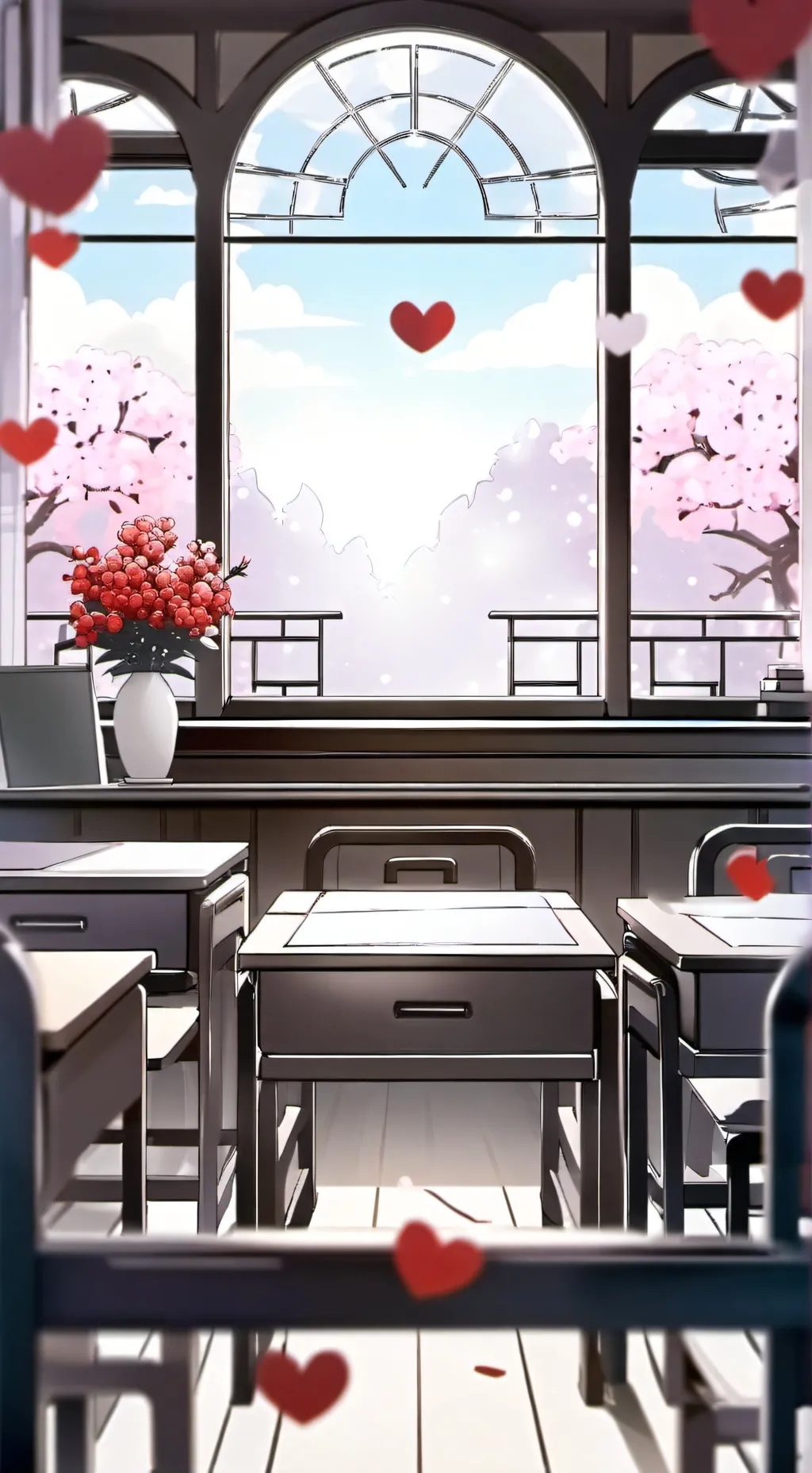 ai character: MHA V-day!!! background