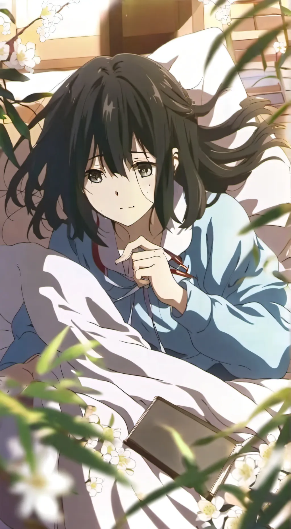 ai character: Ashley  background