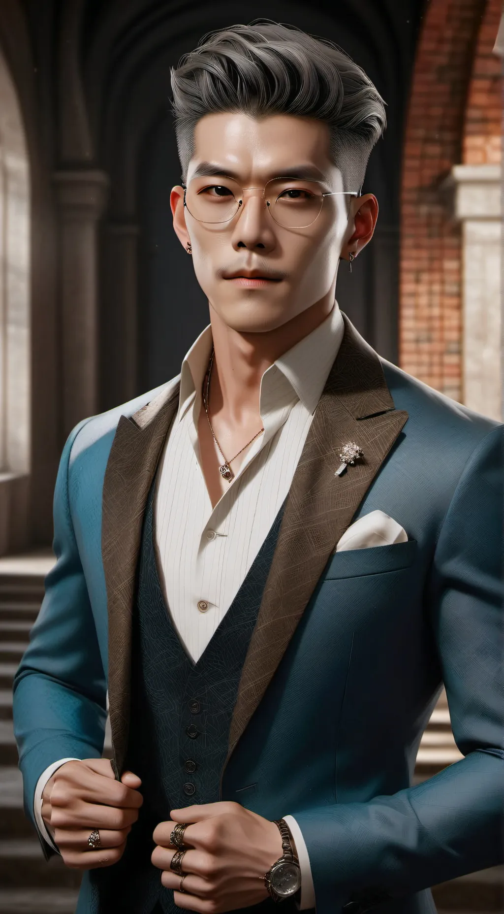 ai character: Thanos  background