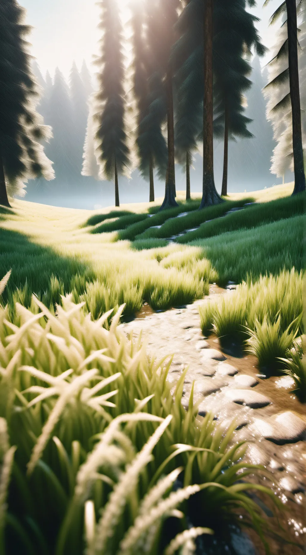 ai character: Grass background