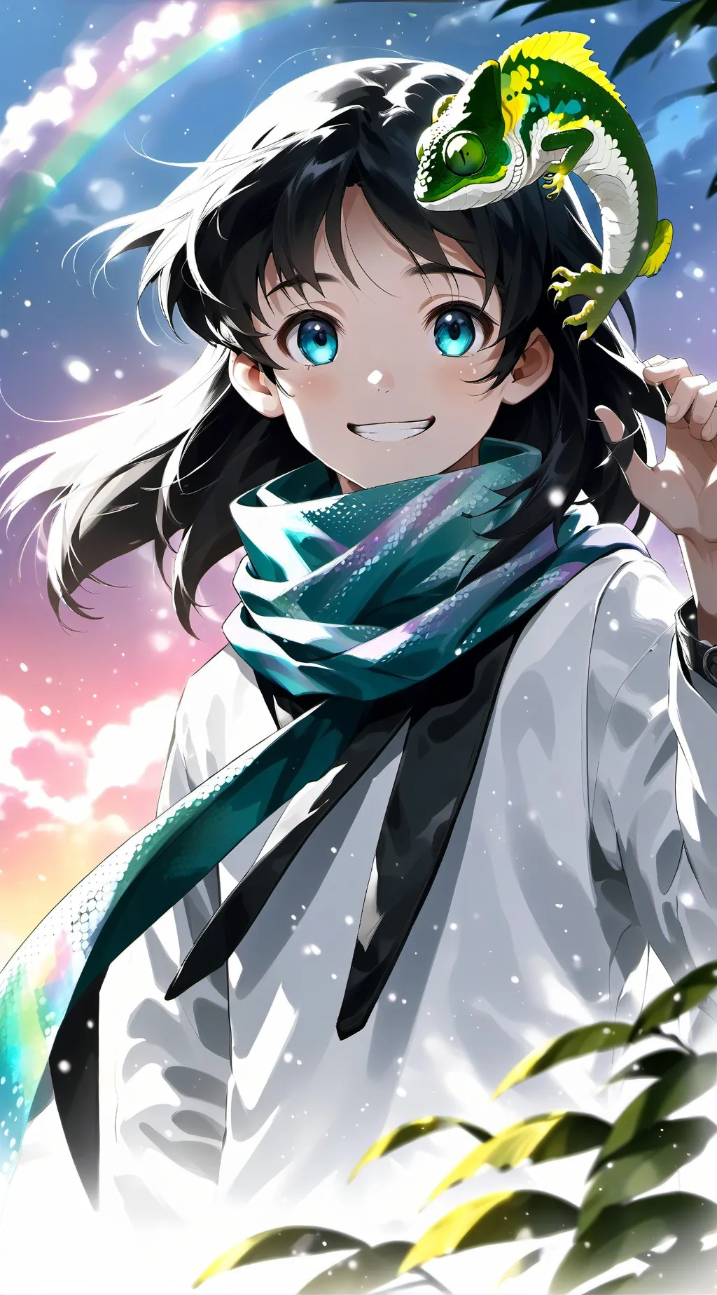 ai character: Chameleon Furry Spirit background