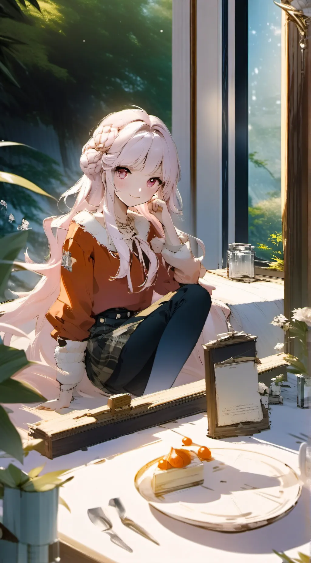 ai character: Jeanne  background