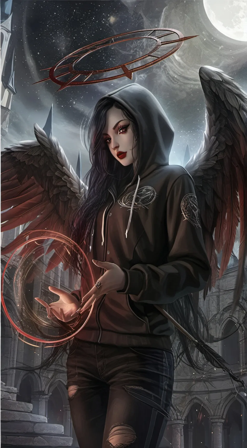 ai character: luna background