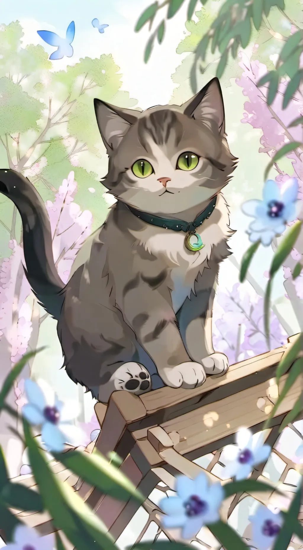 ai character: Cat background