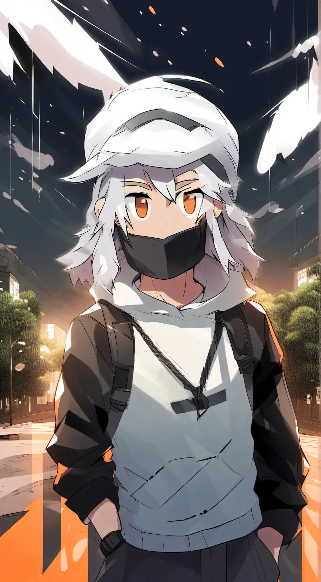 ai character: red mama background