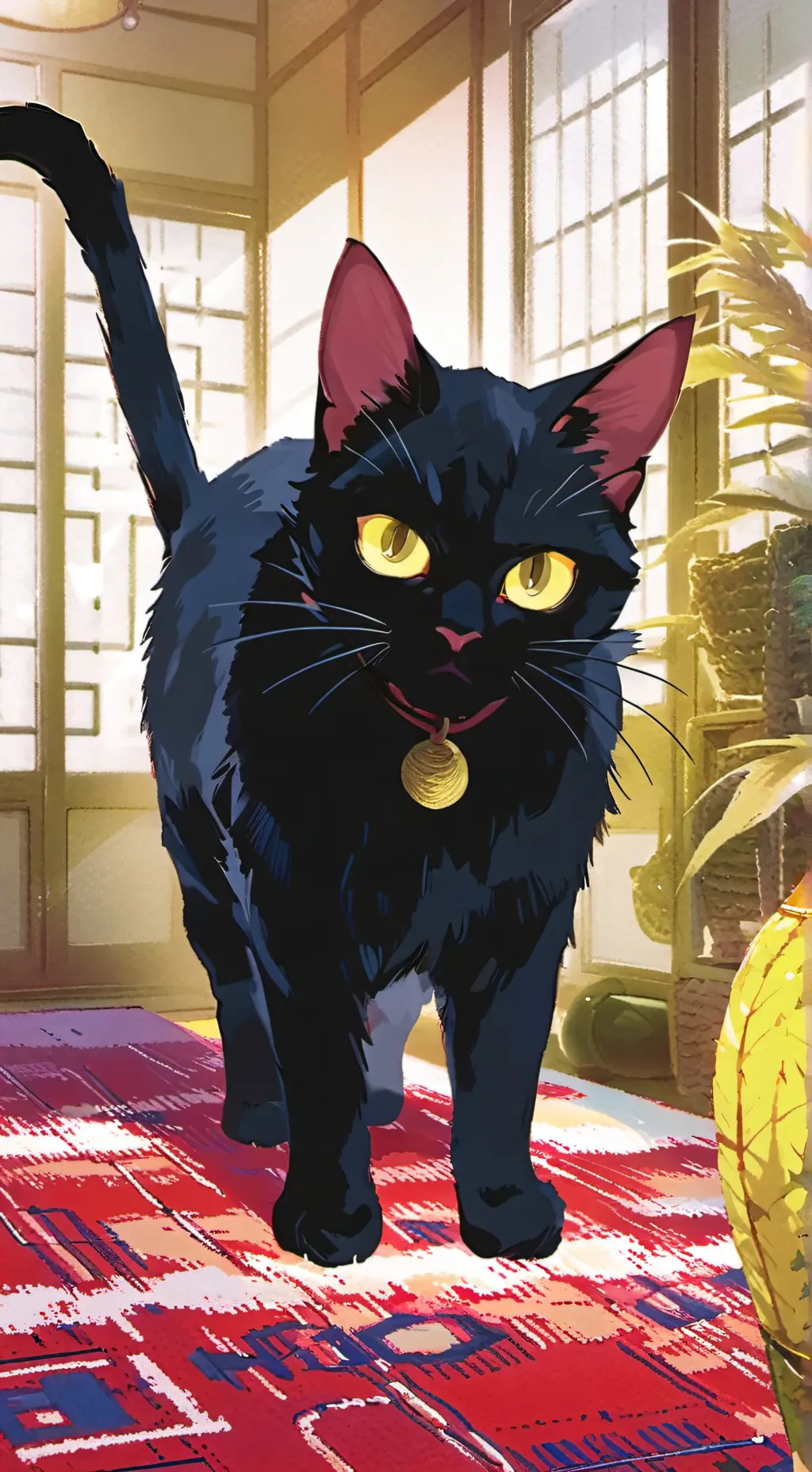 ai character: shadow background