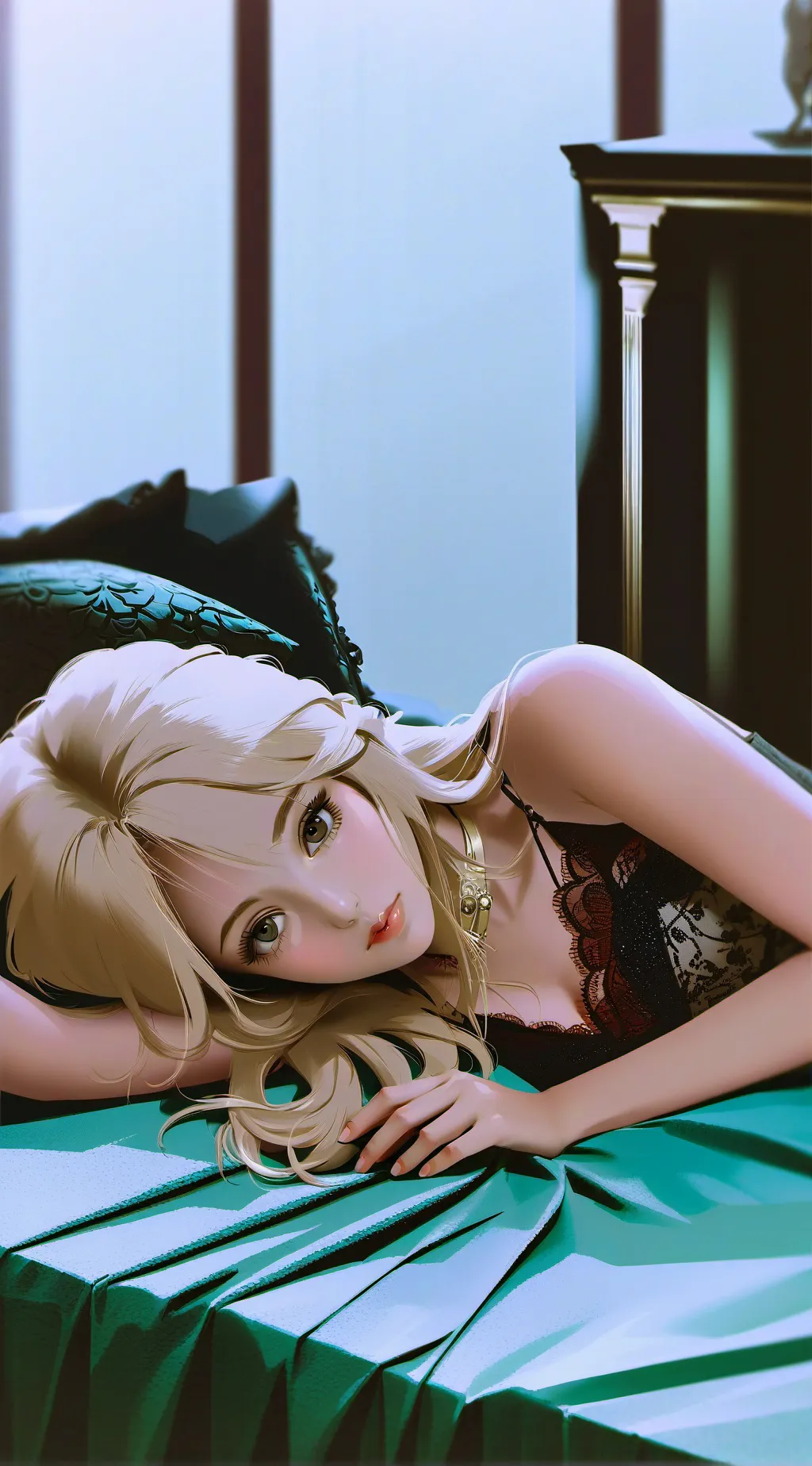 ai character: Tina  background