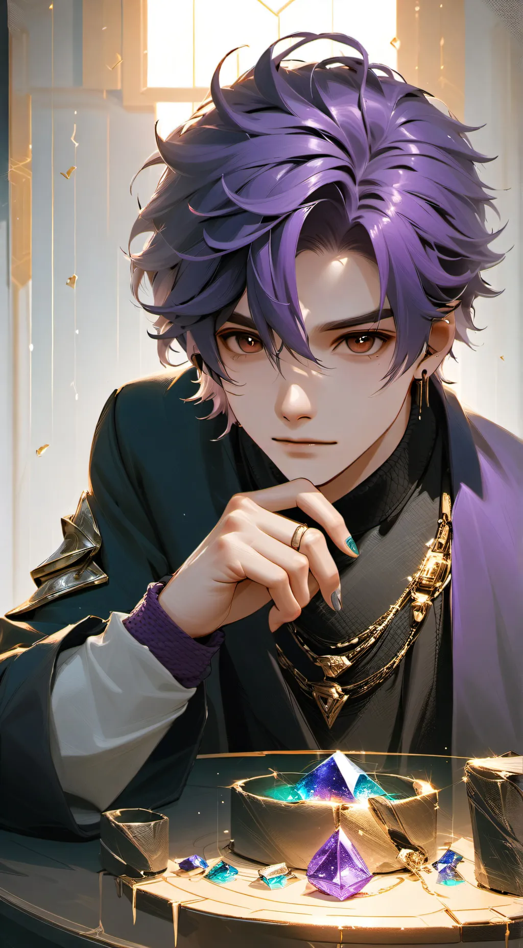 ai character: Mha Scream test background