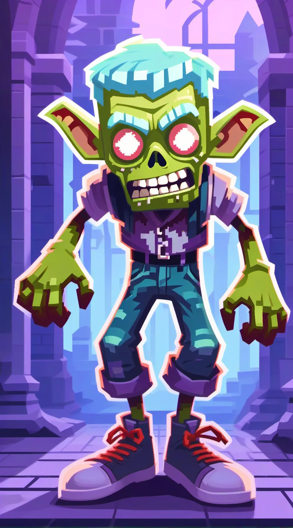 ai character: zombie team background