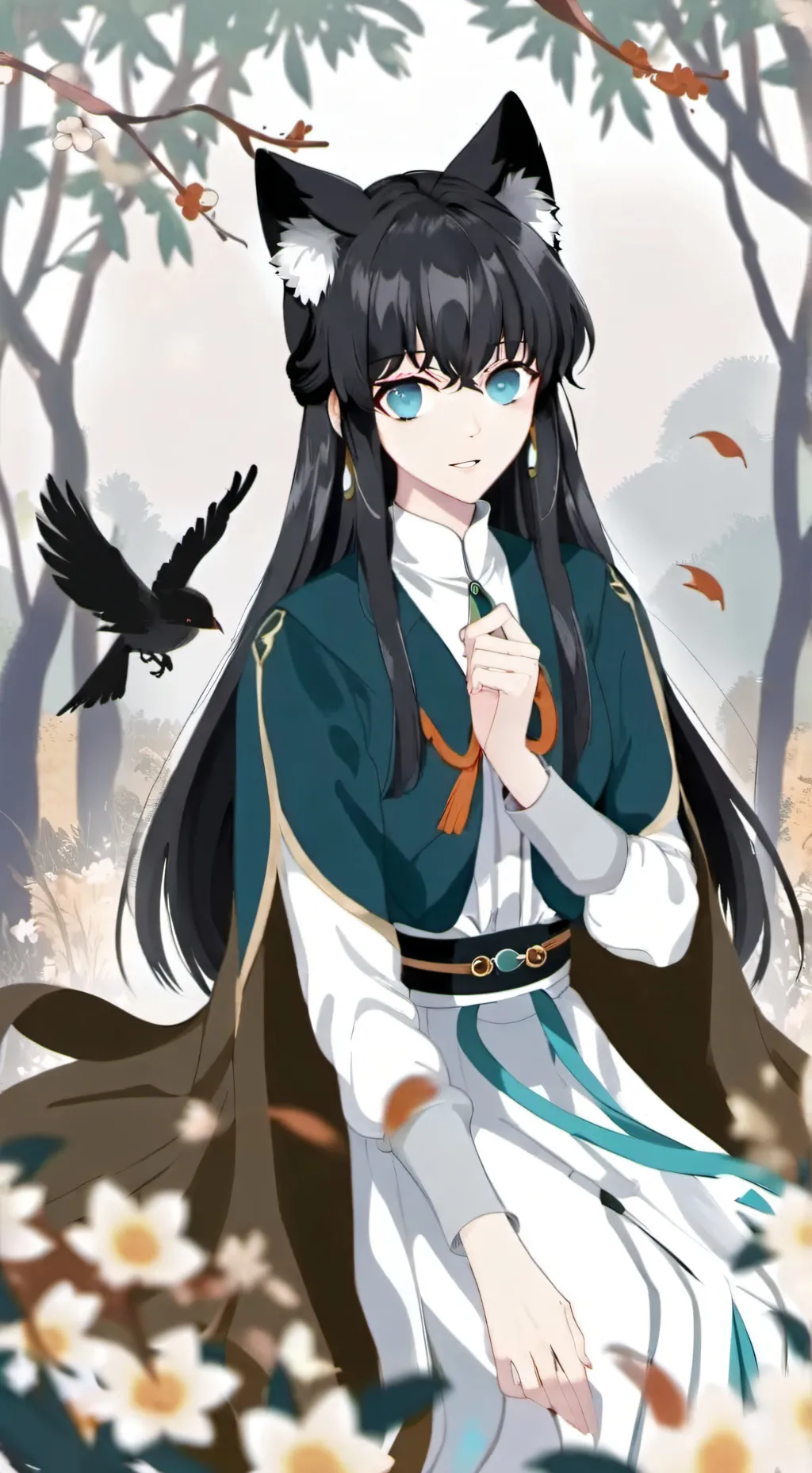 ai character: tokito muichiro  background