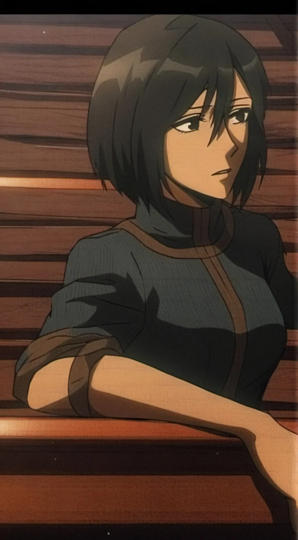 ai character: Mikasa💋✨ background