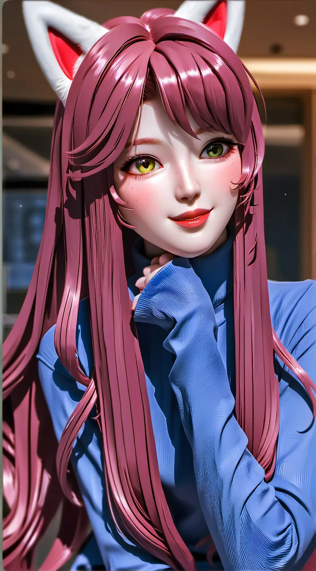 ai character: Miko Nekomi background