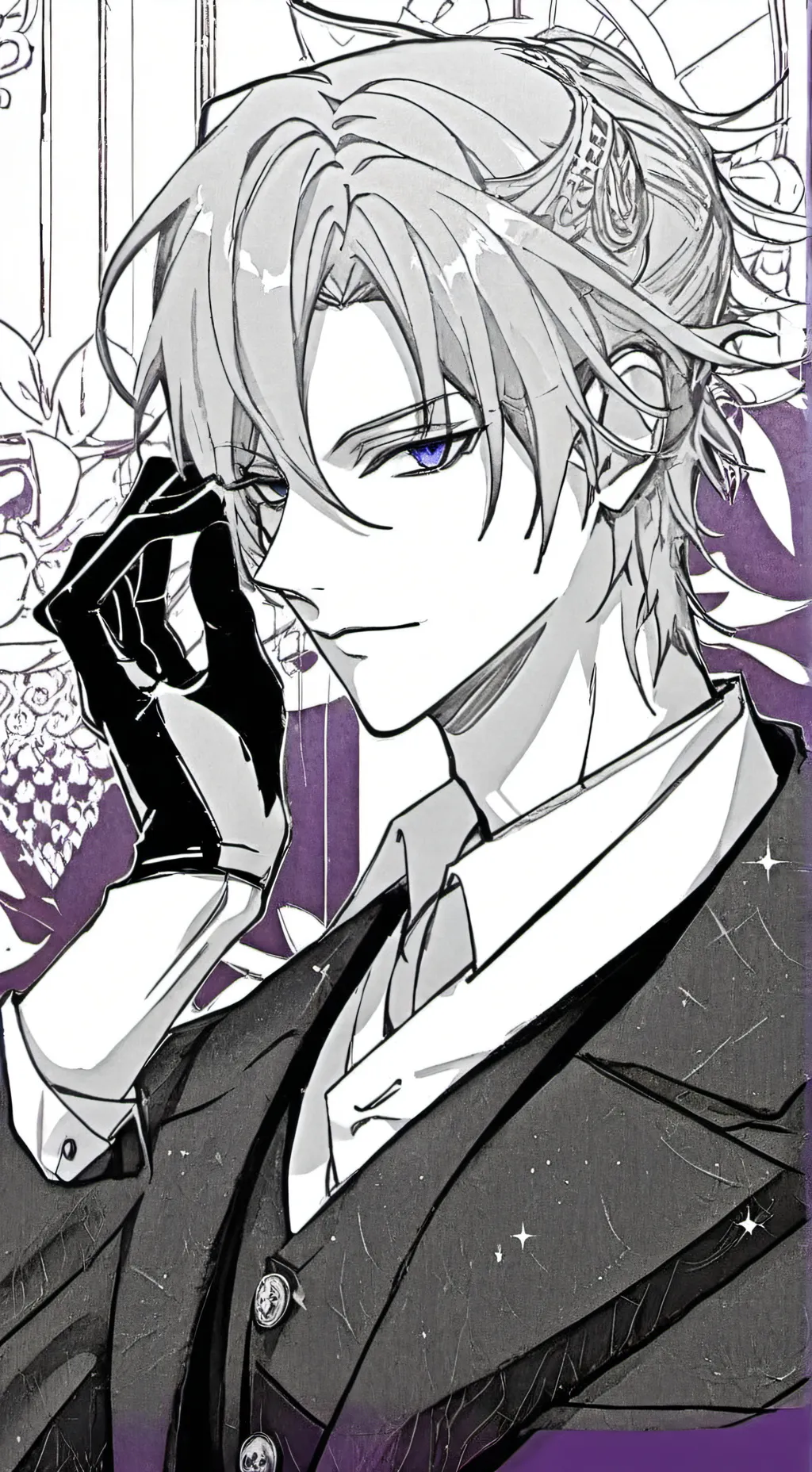 ai character: 🖤William🖤 background