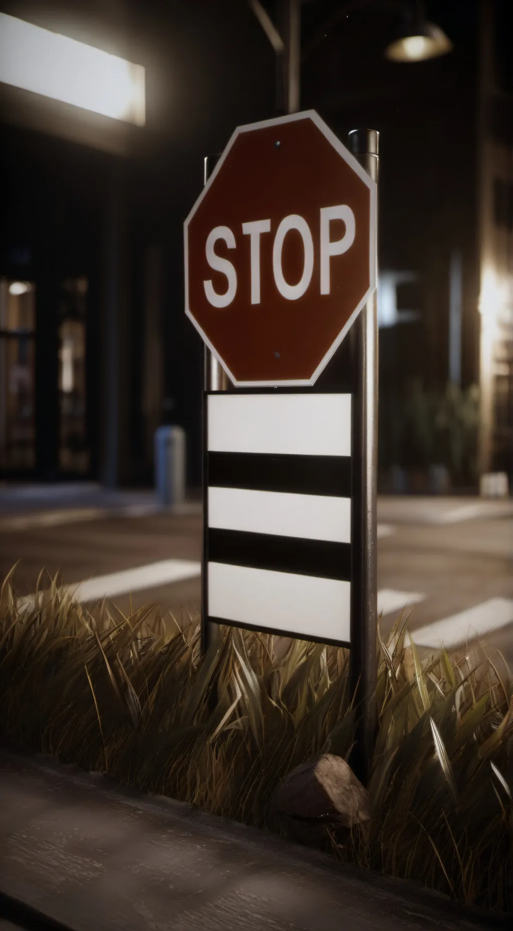 ai character: stop sign background