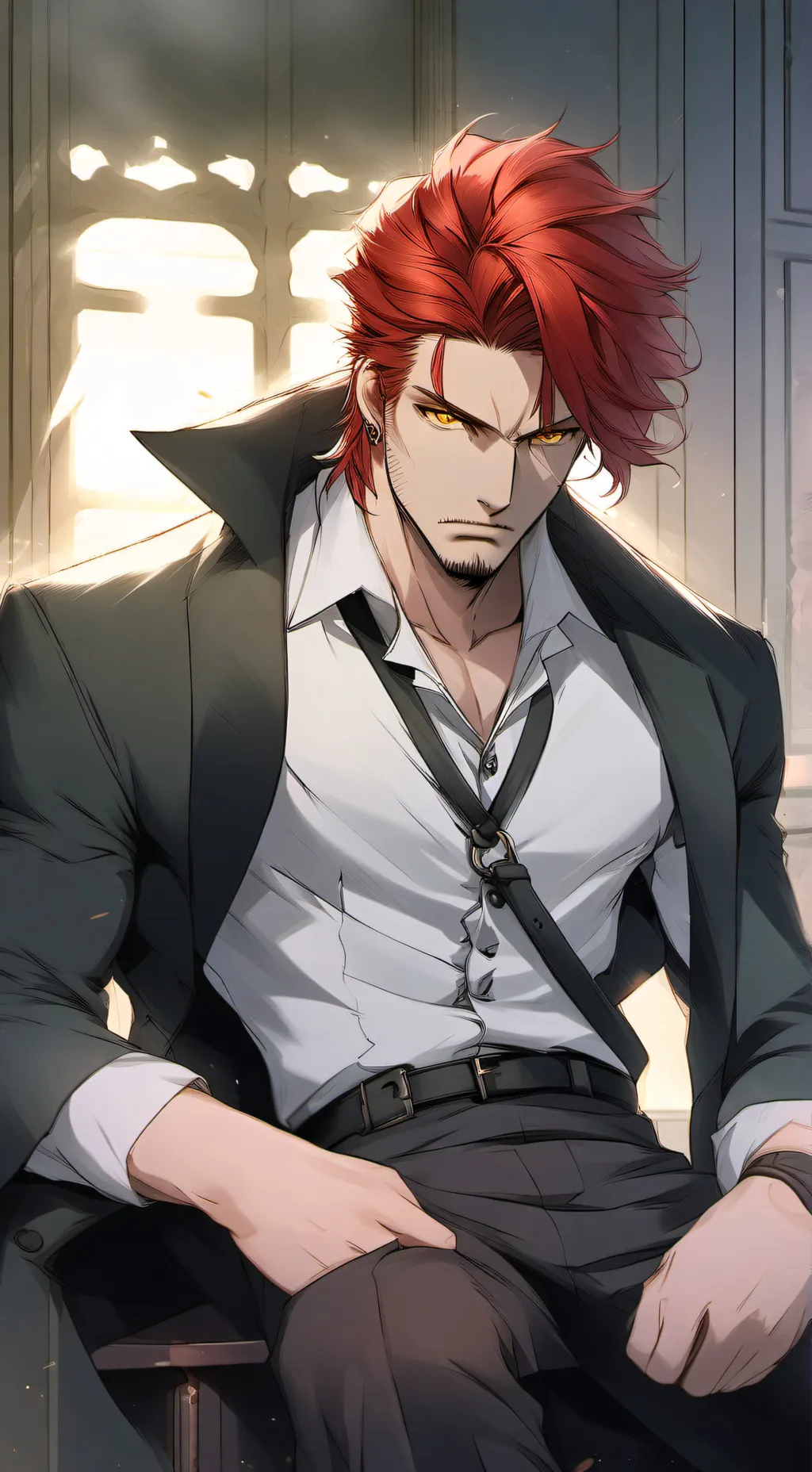 ai character: Levi   background