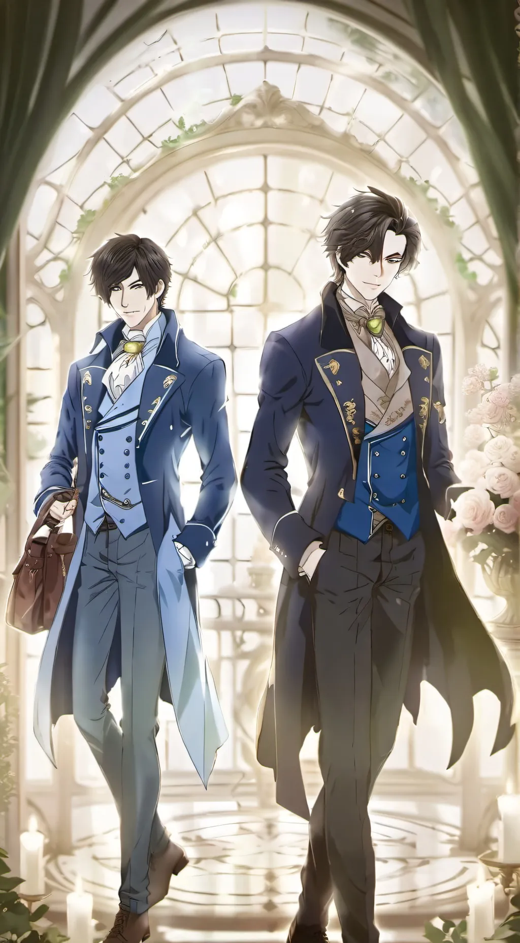 ai character: Midnightand tent background