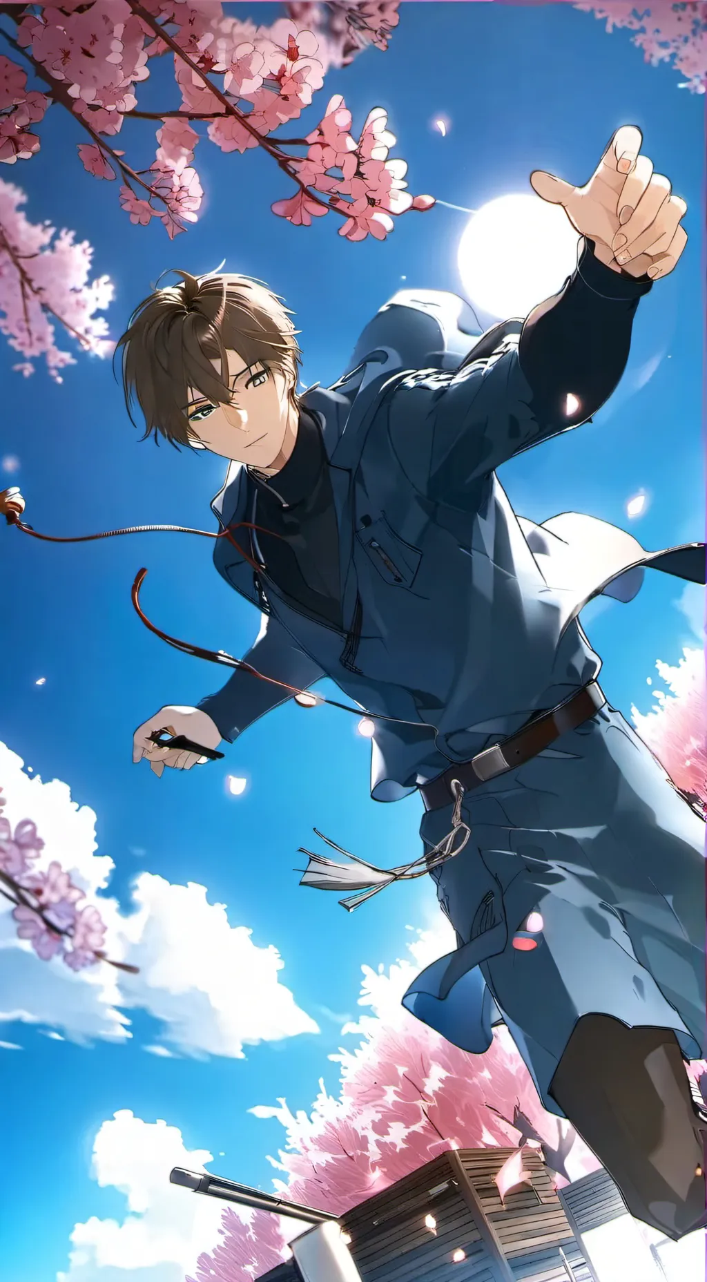 ai character: 角川冬馬 background