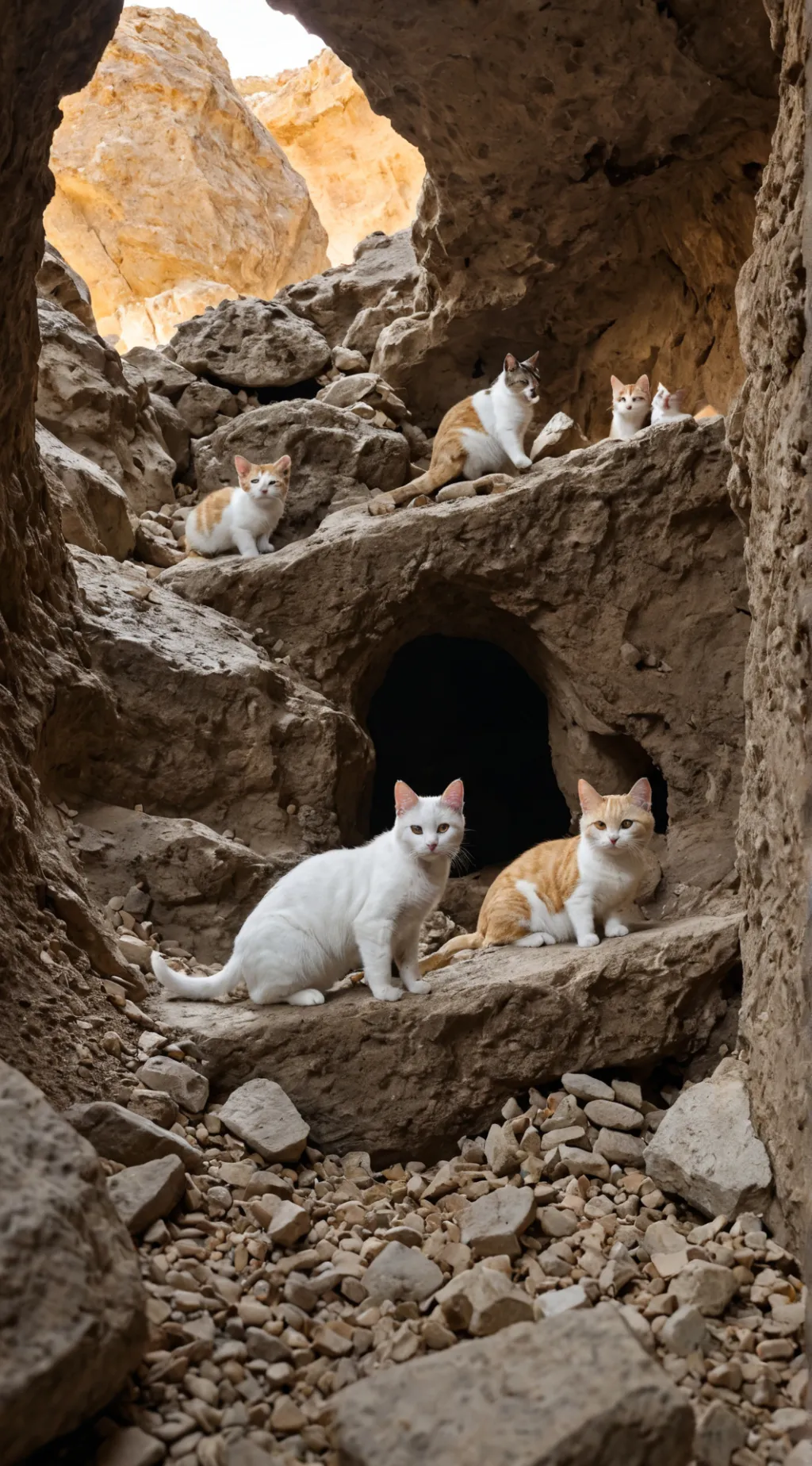 ai character: mina de gatos background