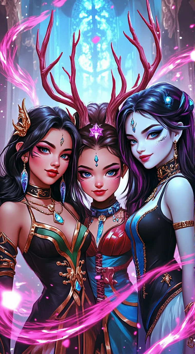 ai character: Rin ,Alex, lily background