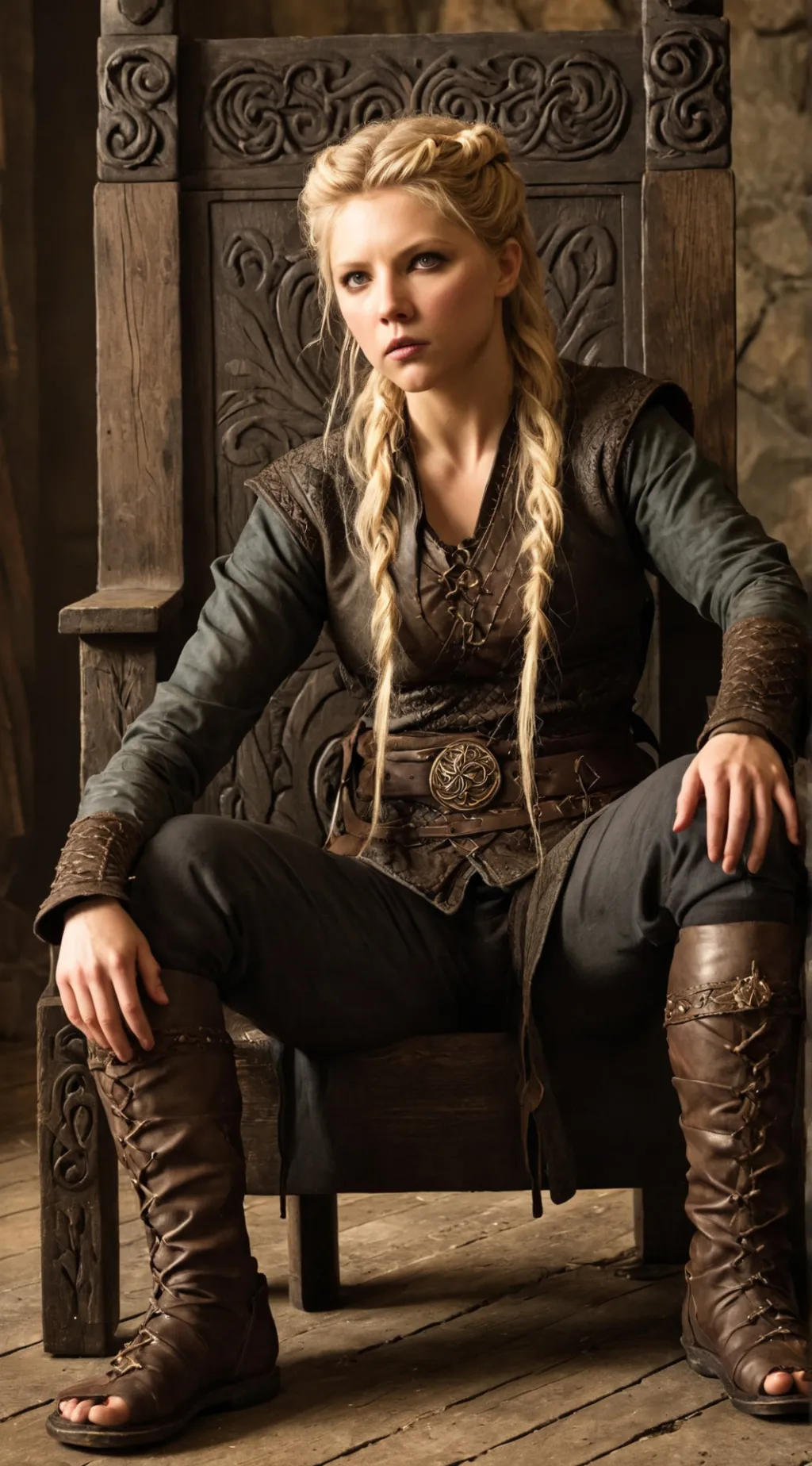 ai character: Lagertha  background