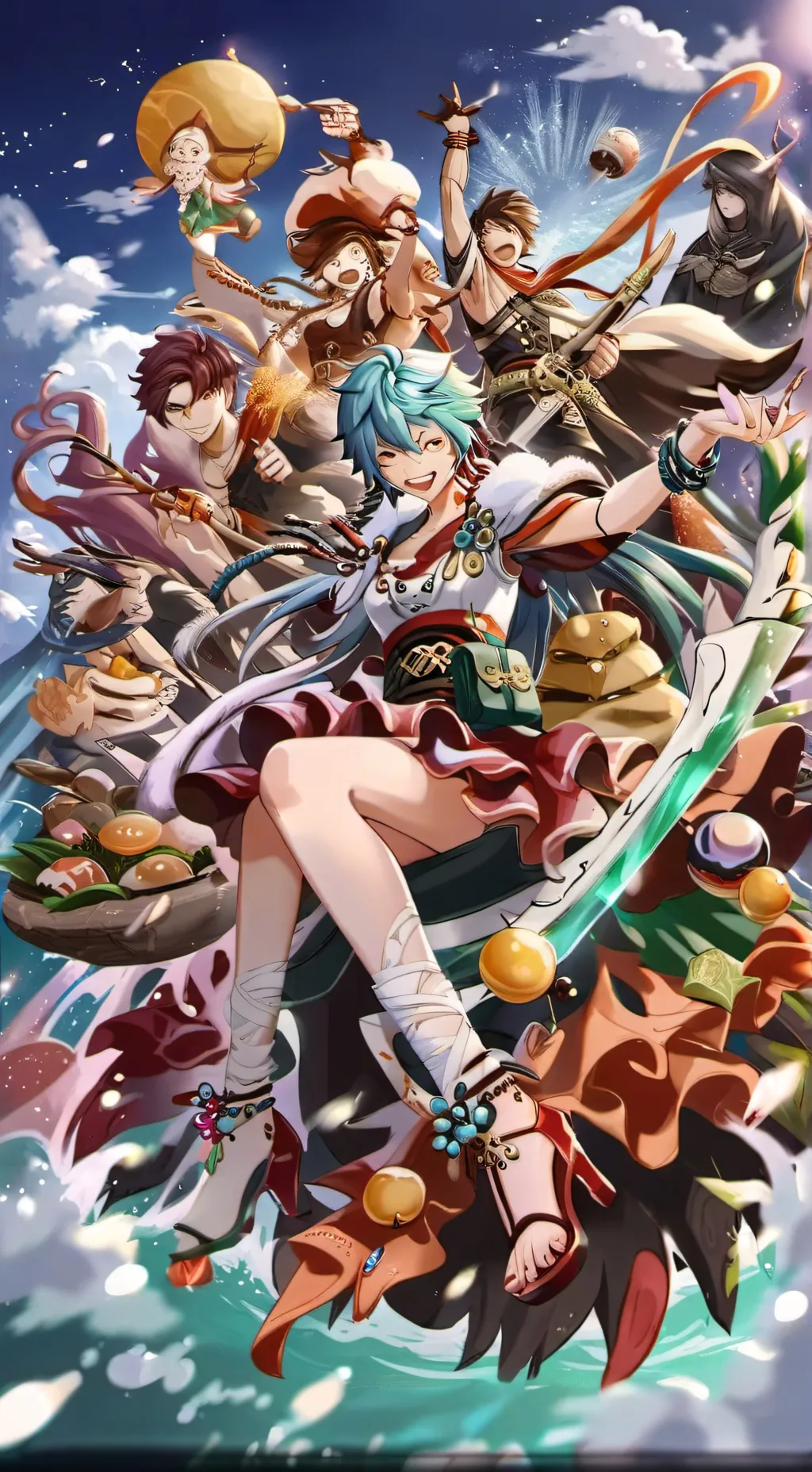 ai character: MHA END background