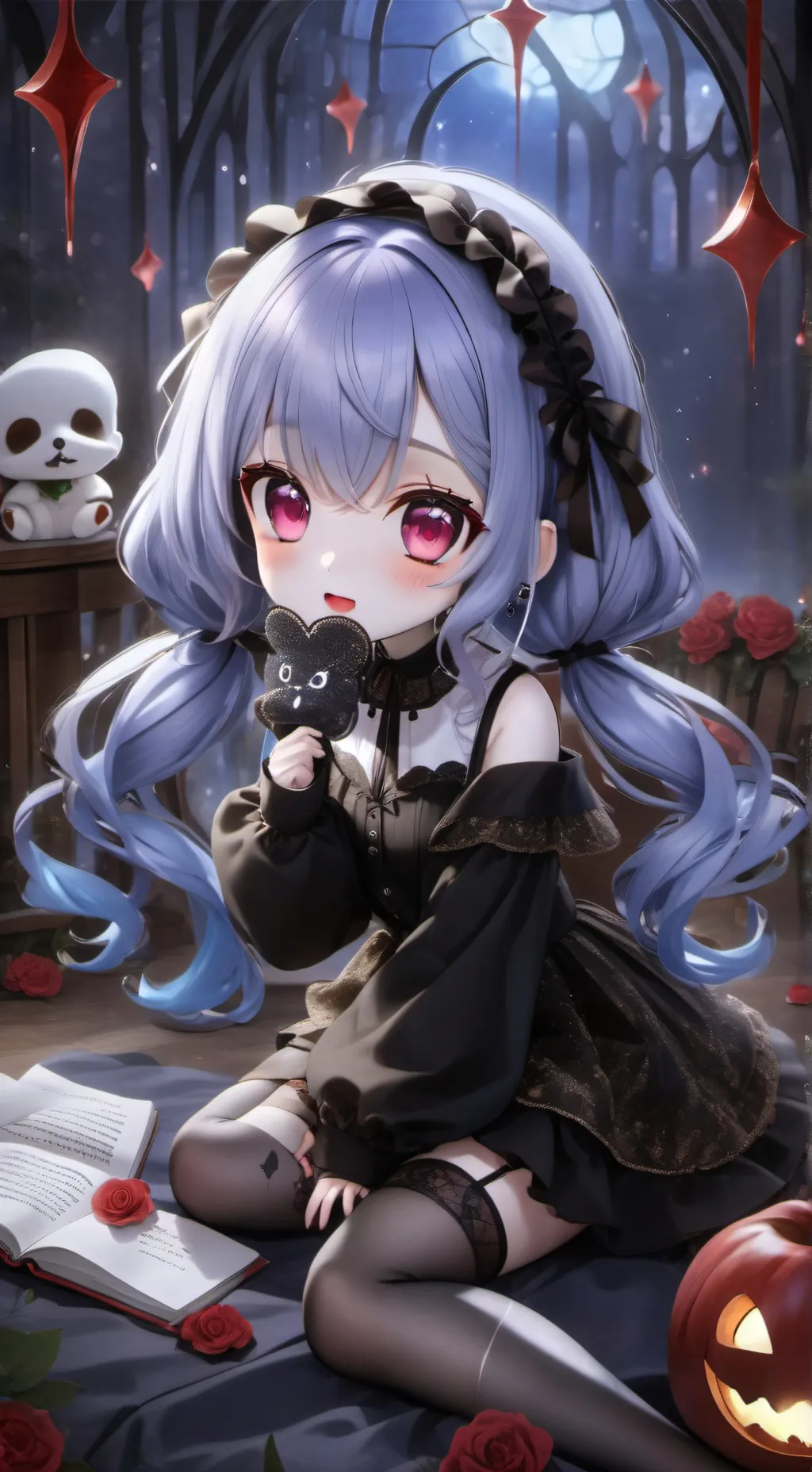 ai character: Muzan and Yoriichi background