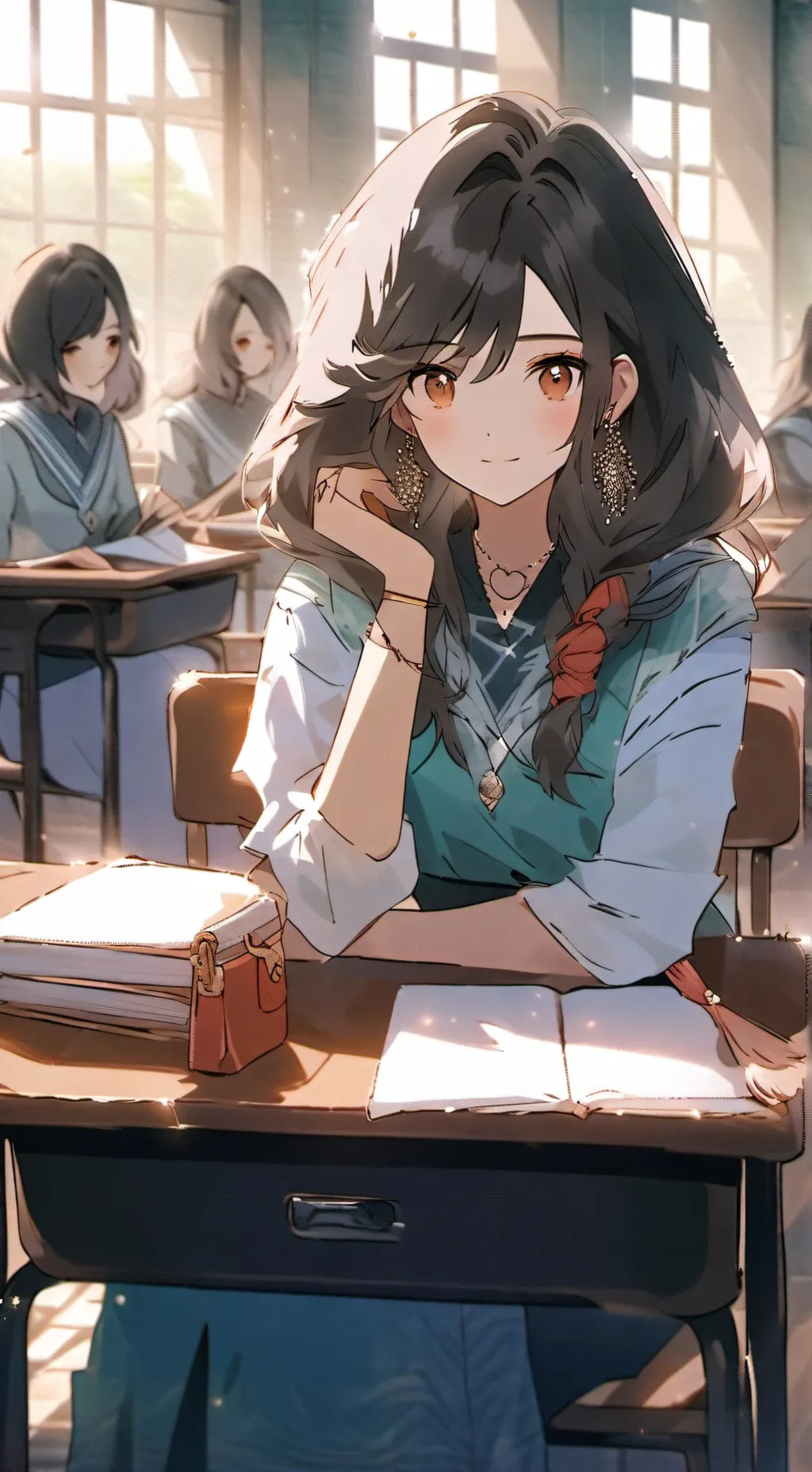 ai character: Female School background