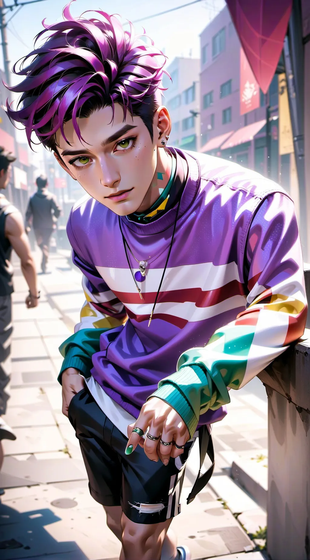 ai character: thanos🫰❤️ background