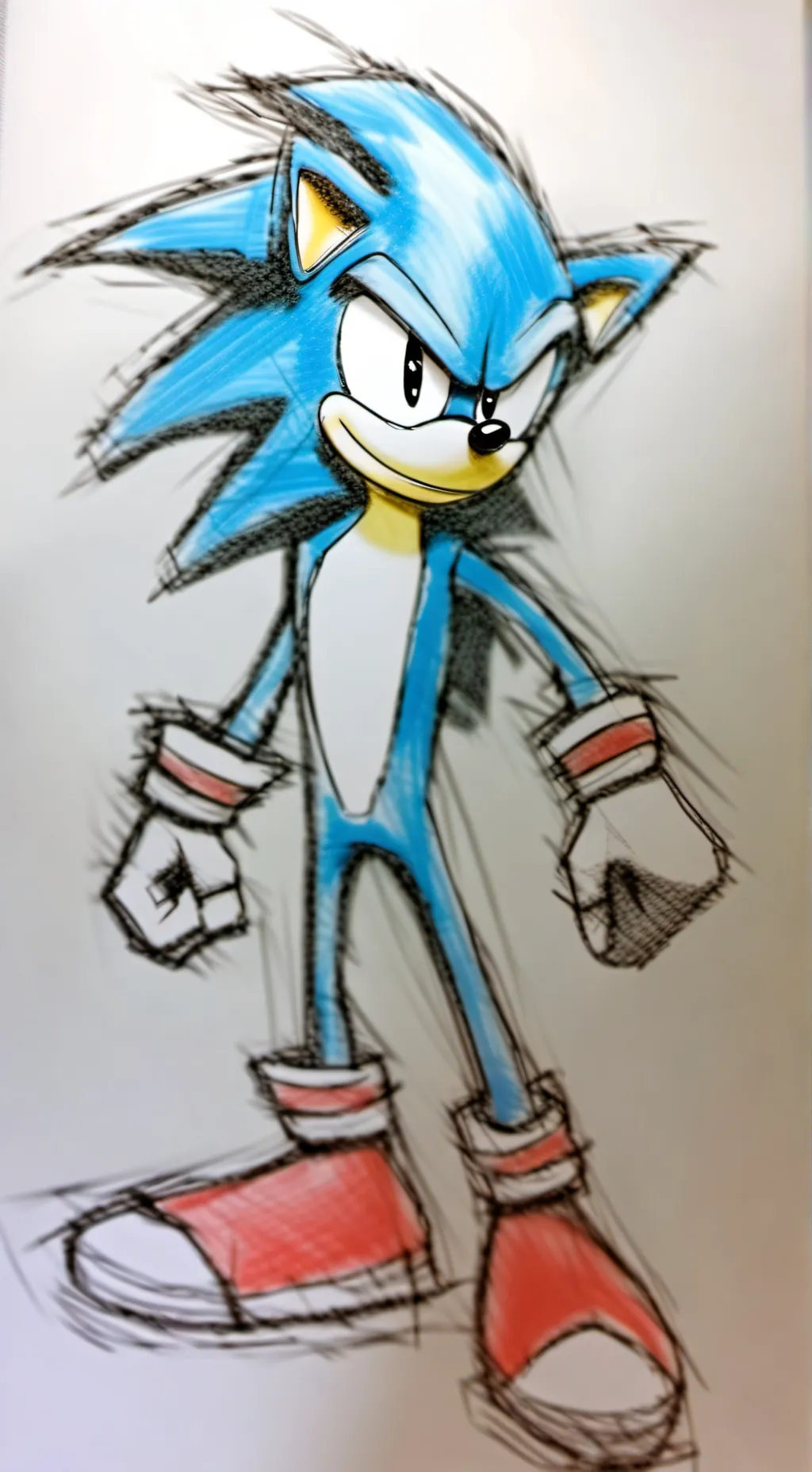 ai character: shadow new body  background