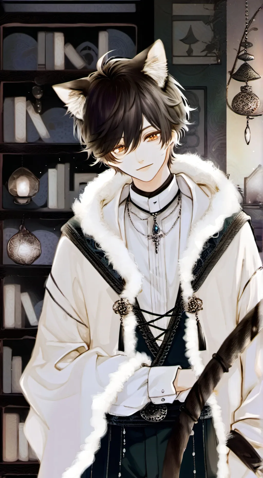 ai character: Camelot Cat Spirit background