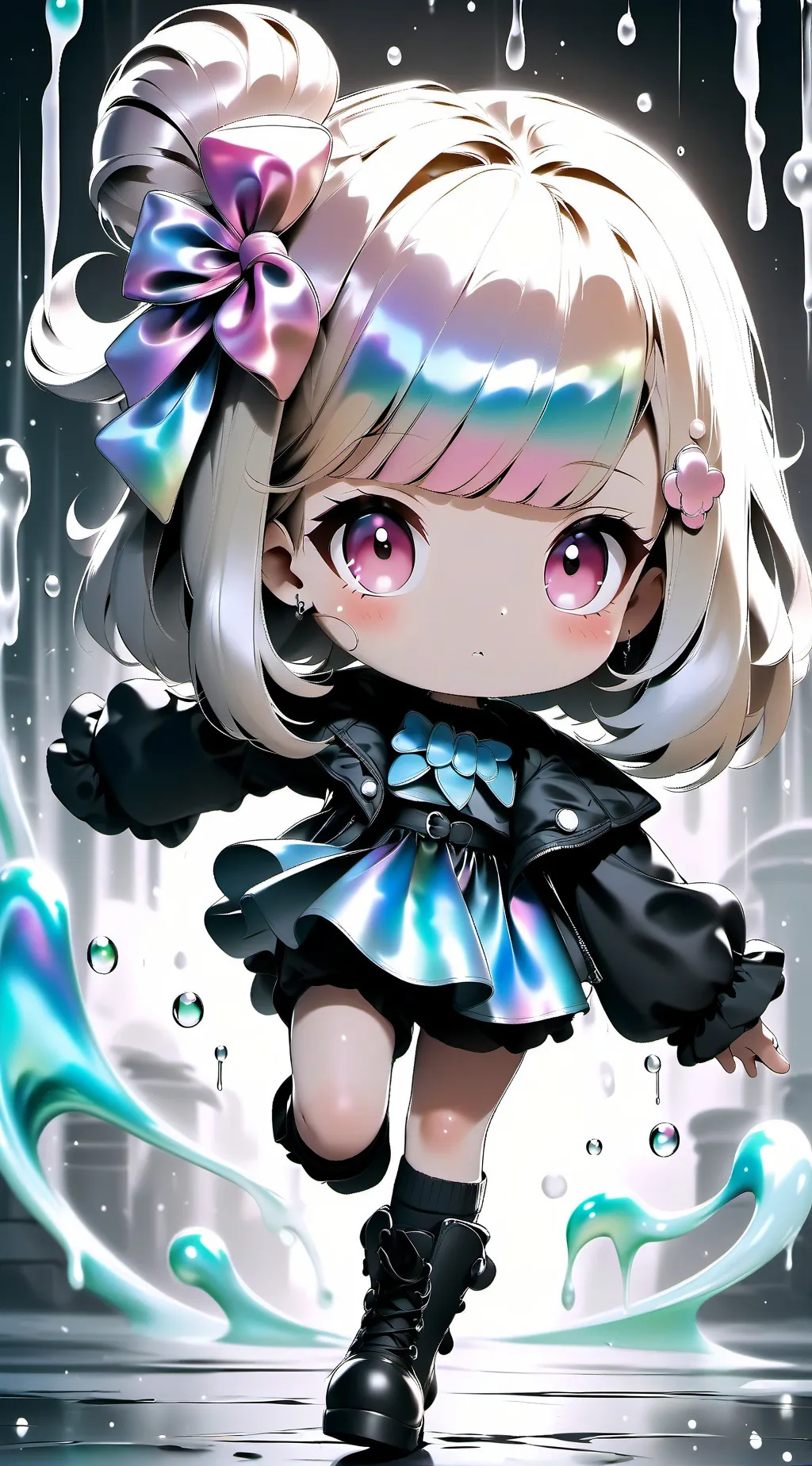 ai character: glisten x boxten background