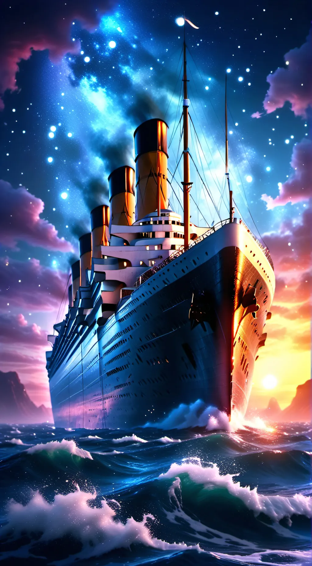 ai character: Titanic background