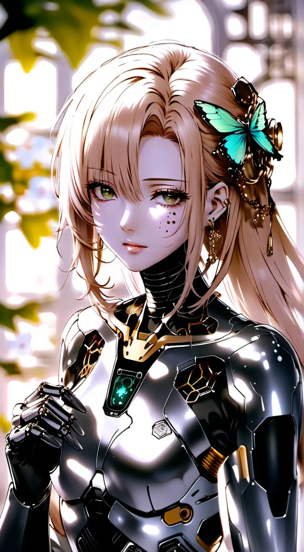 ai character: Flora background