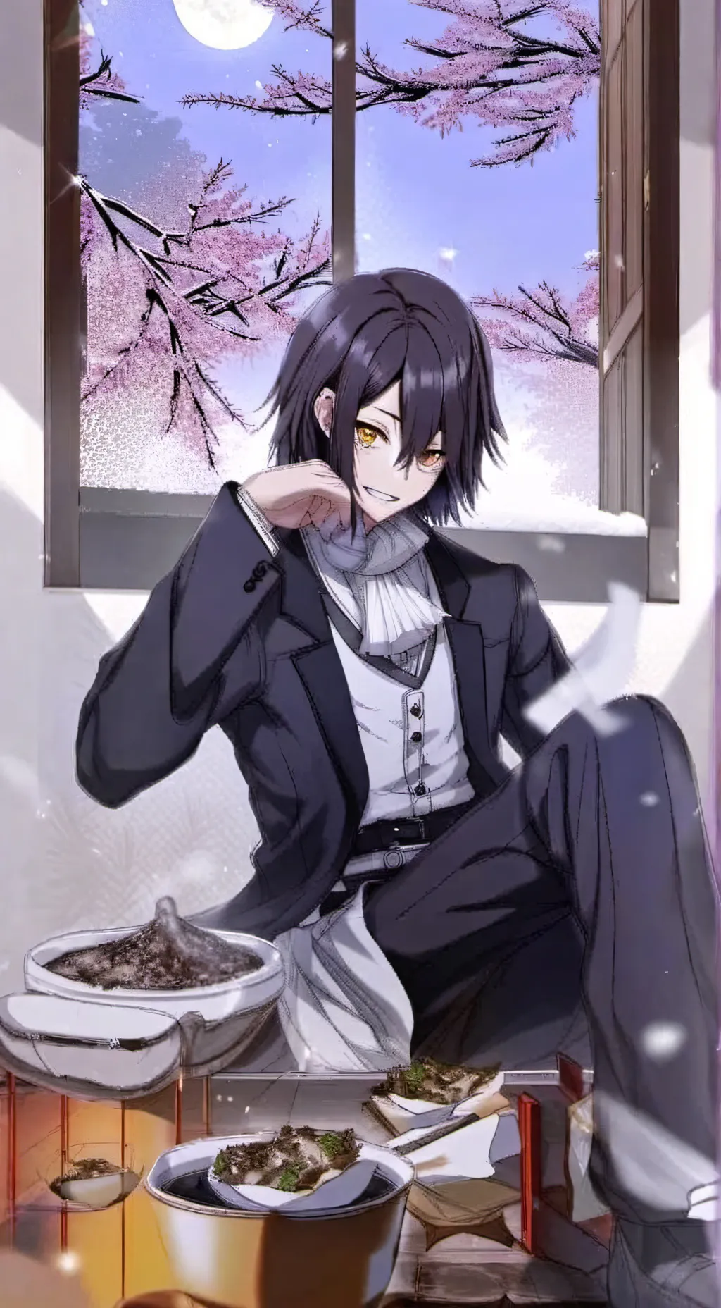 ai character: Dsmp meet Hashiras background