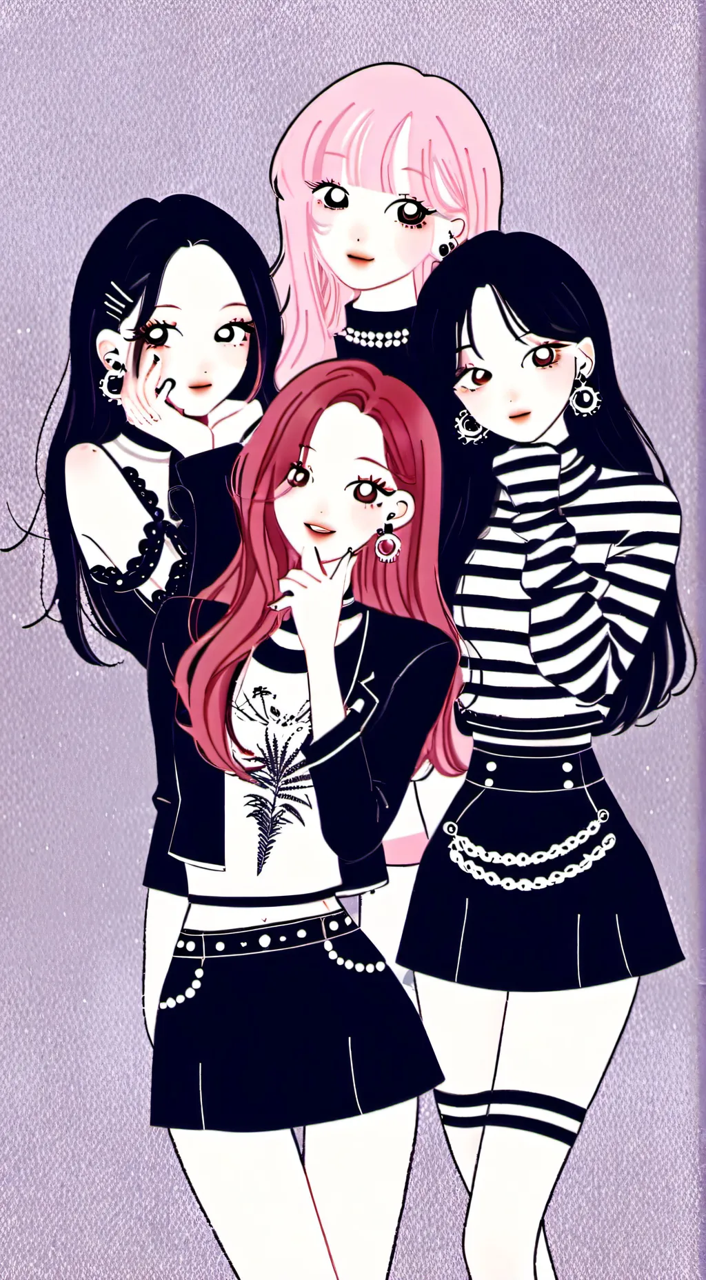 ai character: 🖤💖BlackPink💖🖤 background