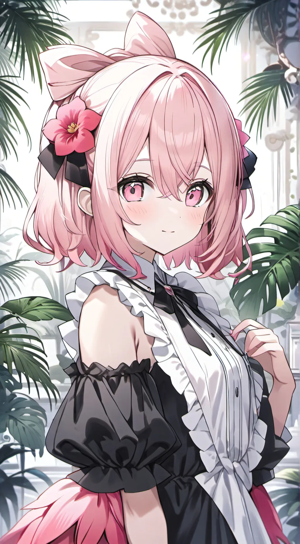 ai character: Flamy the Pink Flamingo Spirit background