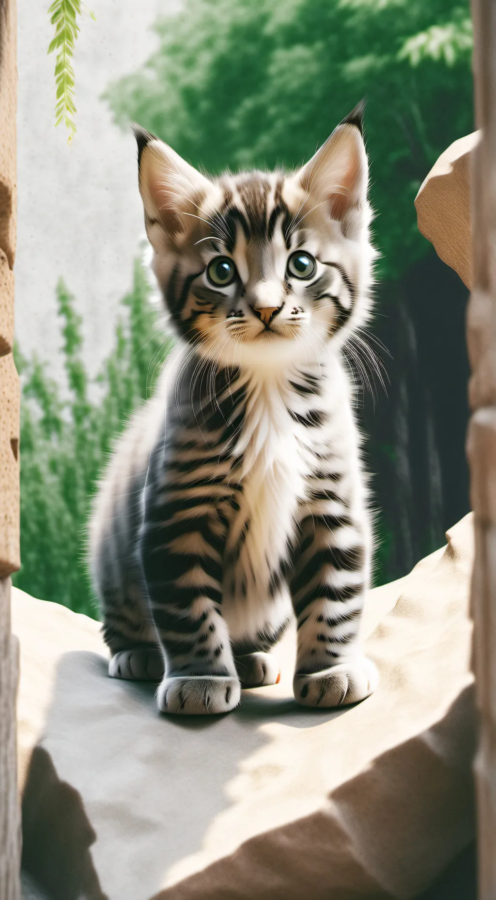 ai character: gatito bebe background