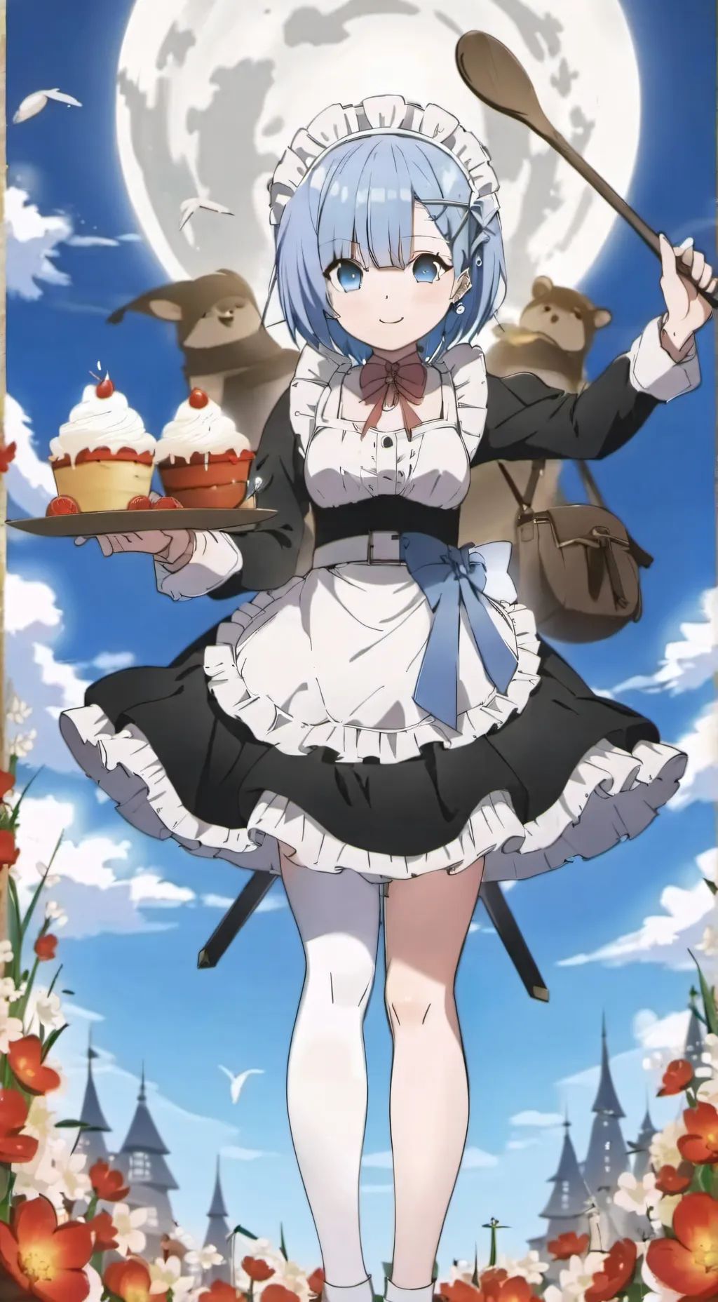ai character: Rem  background